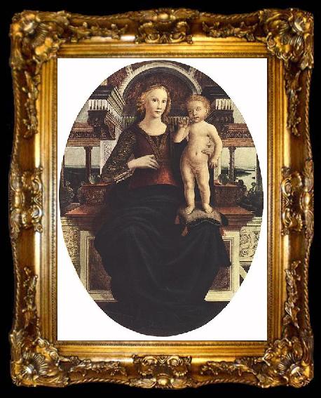 framed  Piero Pollaiuolo Mary with the Child, ta009-2