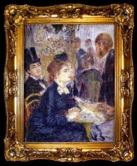 framed  Pierre Auguste Renoir At the Cafe, ta009-2