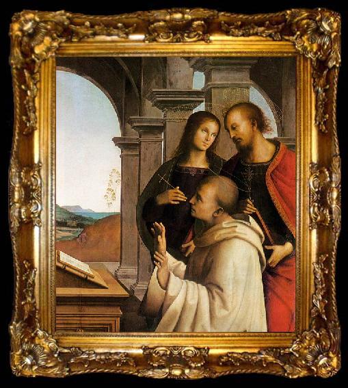 framed  Pietro Perugino The Vision of St Bernard, ta009-2