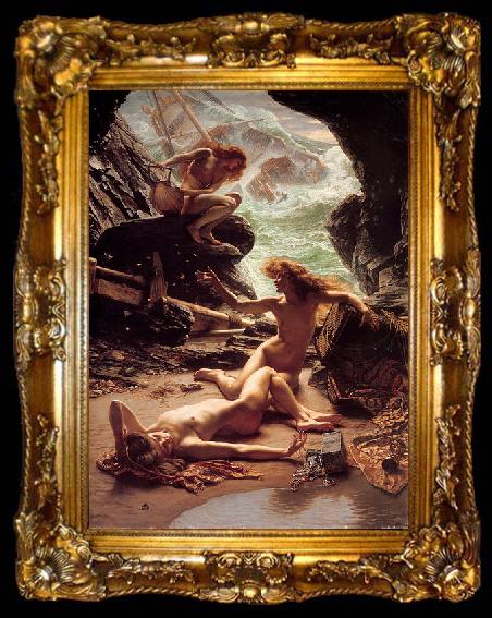 framed  Poynter, Sir Edward John Cave of the Storm Nymphs, ta009-2