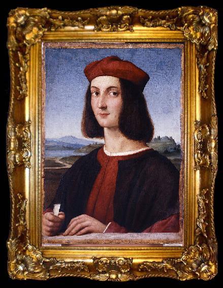 framed  RAFFAELLO Sanzio Retrato de Pietro Bembo, ta009-2
