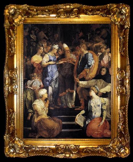 framed  Rosso Fiorentino Betrothal of the Virgin, ta009-2