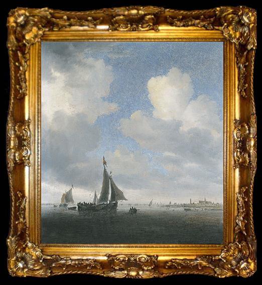framed  Saloman van Ruysdael View of Alkmaar, ta009-2
