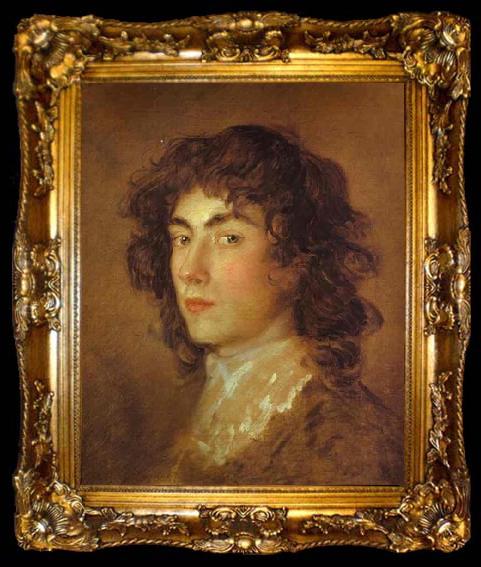 framed  Thomas Gainsborough Portrait of the painter Gainsborough Dupont, ta009-2