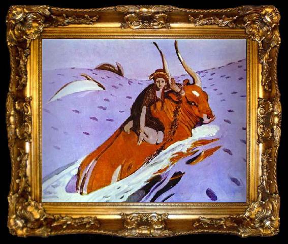 framed  Valentin Serov The Rape of Europe, ta009-2