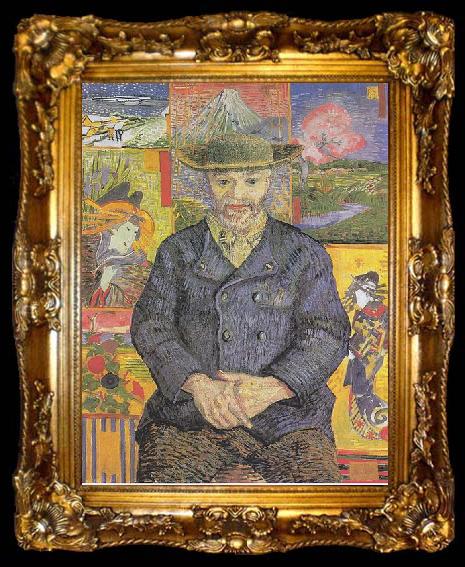 framed  Vincent Van Gogh Portrait of Pere Tanguy, ta009-2