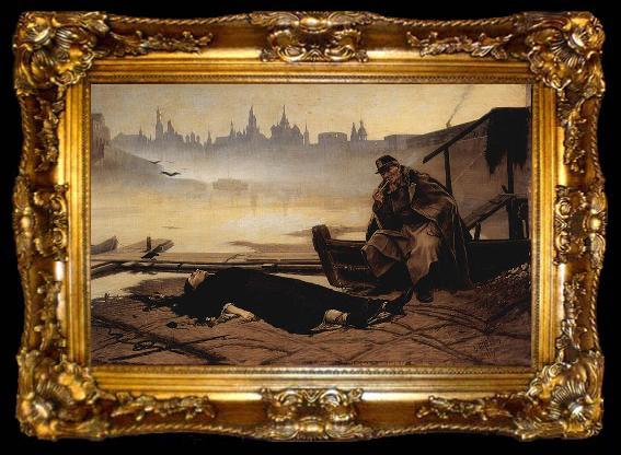 framed  Wassilij Grigorjewitsch Perow Die Ertrunkene, ta009-2