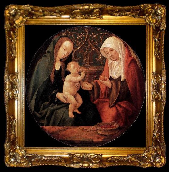 framed  Willem Cornelisz. Duyster Virgin and Child with St Anne, ta009-2