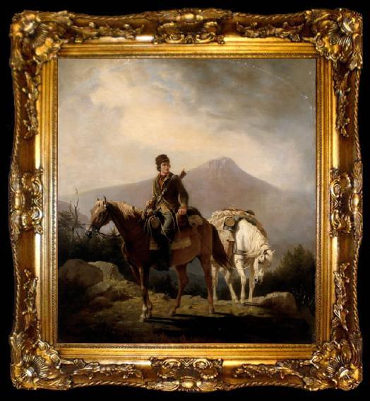 framed  William Ranney Encamped in the Wilds of Kentucky, ta009-2