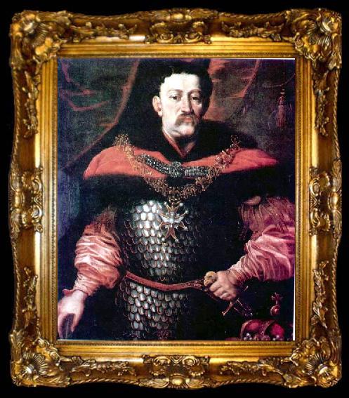 framed  unknow artist Portrait of John III Sobieski., ta009-2
