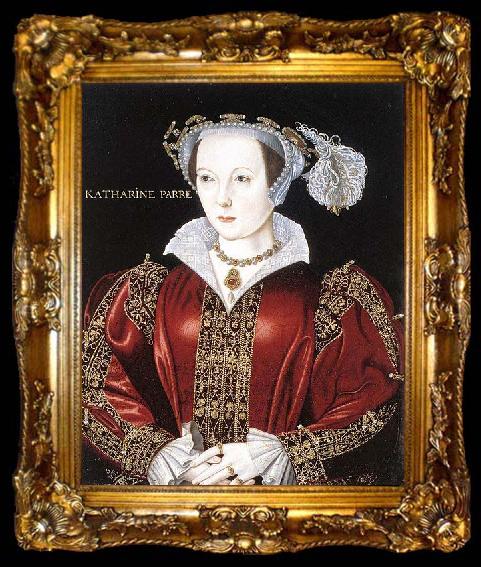 framed  unknow artist Portrait of Catherine Parr, ta009-2