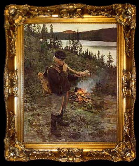 framed  Akseli Gallen-Kallela Shepherd Boy from Paanajarvi, ta009-2