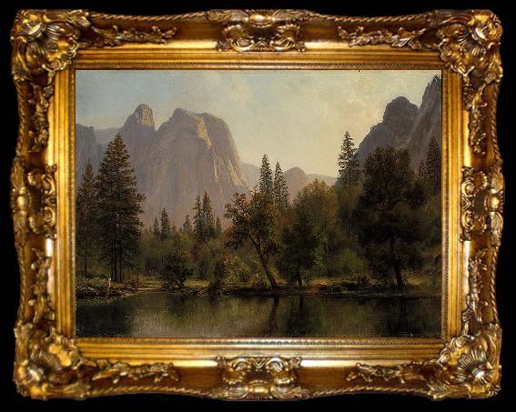 framed  Albert Bierstadt Cathedral Rocks, Yosemite Valley, ta009-2
