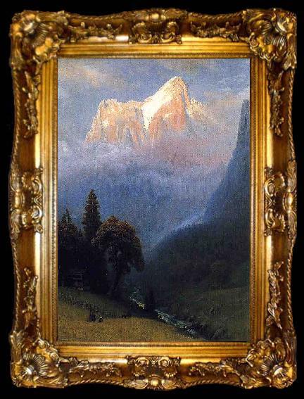 framed  Albert Bierstadt Storm_Among_the_Alps, ta009-2