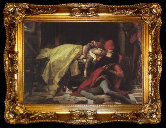 framed  Alexandre Cabanel Der Tod von Francesca da Rimini und Paolo Malatesta, ta009-2