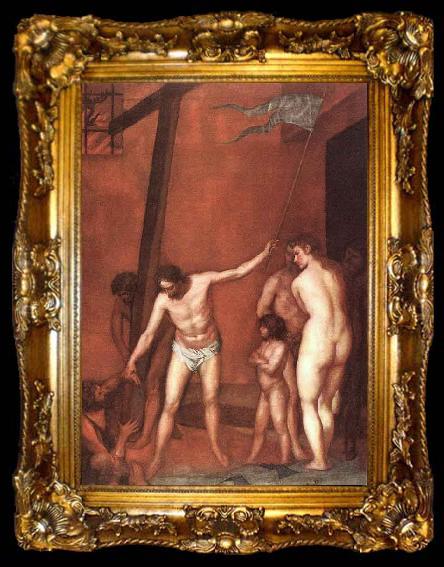 framed  Alonzo Cano Christs Descent into Limbo, ta009-2