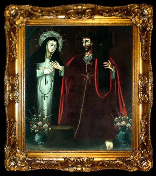 framed  Anonymous Cena religiosa, ta009-2