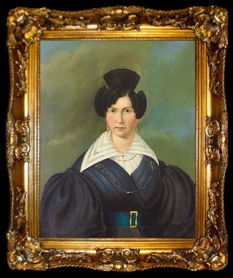 framed  Anonymous Portrait of a lady, ta009-2