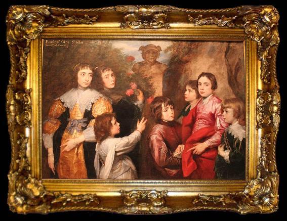 framed  Anthony Van Dyck A Family Group, ta009-2