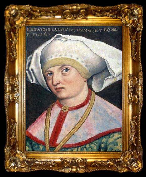 framed  Antoni Boys Portrait of Queen Jadwiga of Anjou, ta009-2