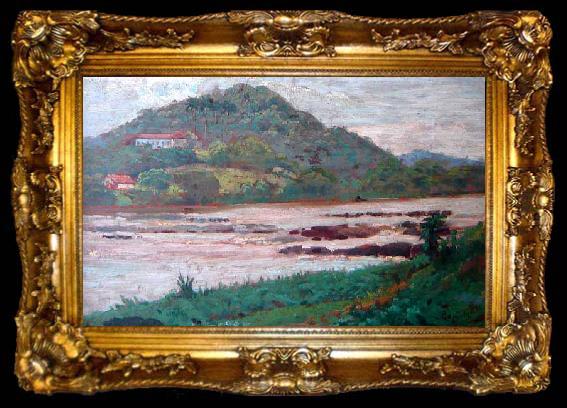 framed  Artur Timoteo da Costa Paisagem do Rio Preto no Vale do Paraiba, ta009-2