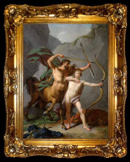 framed  Baron Jean-Baptiste Regnault Achilles educated by Chiron, ta009-2
