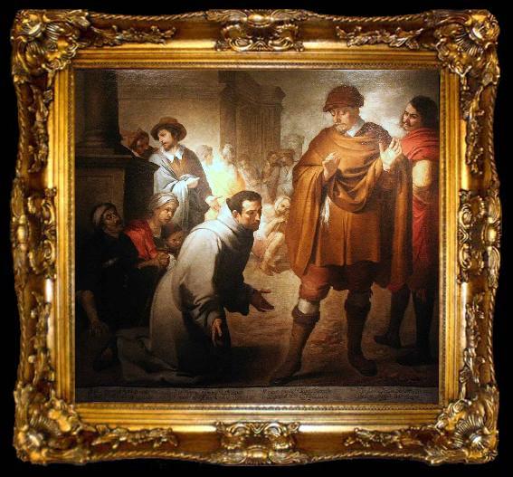 framed  Bartolome Esteban Murillo San Salvador de Horta et lInquisiteur Aragon, ta009-2