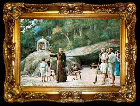 framed  Benedito Calixto The groot of Friar Palacios, ta009-2