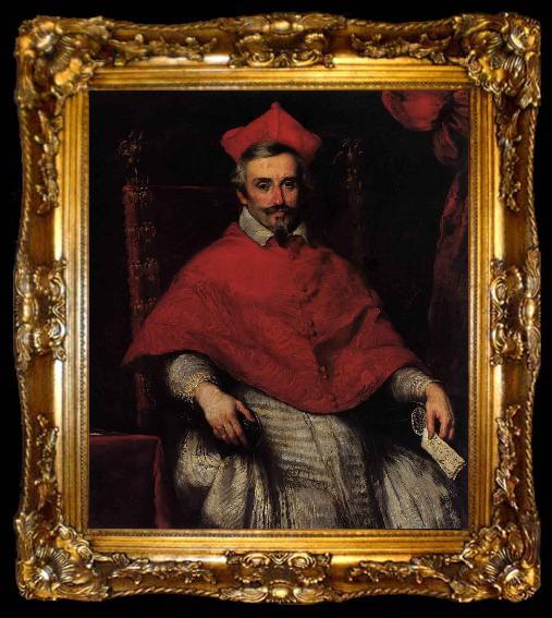 framed  Bernardo Strozzi Portrait of Cardinal Federico Cornaro, ta009-2