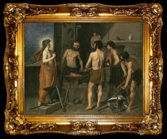 framed  Diego Velazquez Apollo in the Forge of Vulcan, ta009-2