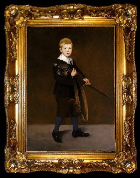 framed  Edouard Manet Boy Carrying a Sword, ta009-2
