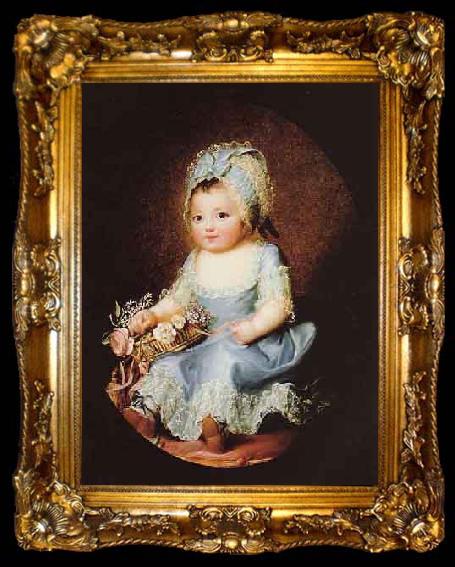 framed  Elisabeth Louise Viegg-Le Brun Portrait of Sophie d