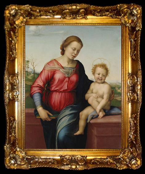 framed  FRANCIABIGIO Madonna and Christ Child, ta009-2