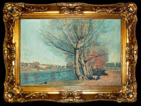 framed  Ferdinand Hodler Am Ufer des Manzanares, ta009-2