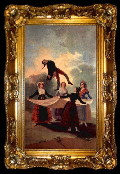 framed  Francisco de Goya Entwufe fudie Wandteppiche zur Ausschmukung der Koigl, ta009-2