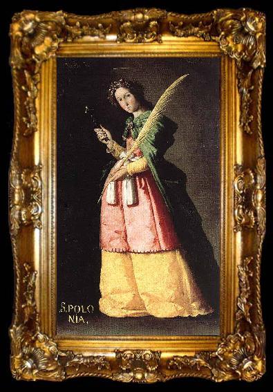 framed  Francisco de Zurbaran Saint Apollonia, ta009-2