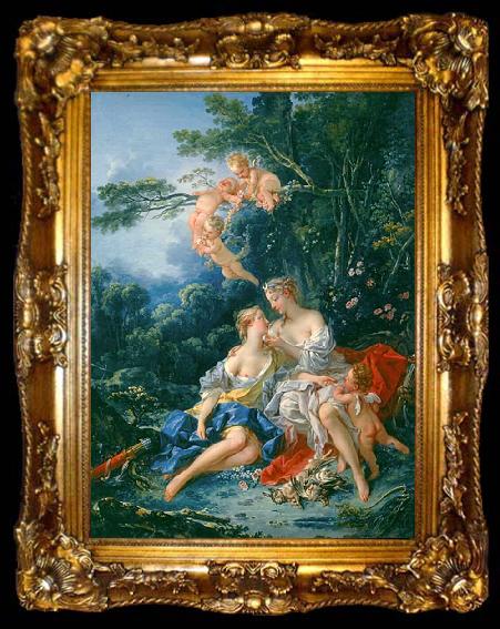 framed  Francois Boucher Jupiter and Kallisto, ta009-2