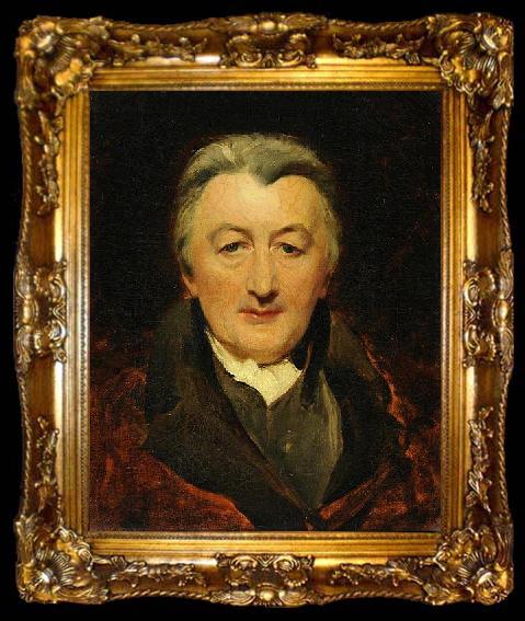 framed  George Hayter Formerly thought to be portrait of William Wilberforce, portrait of an unknown sitter, ta009-2