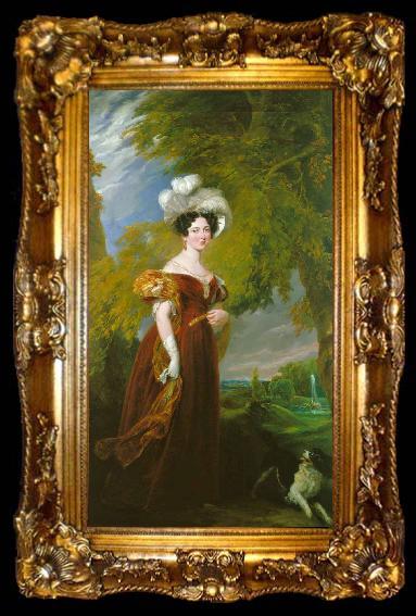 framed  George Hayter Portrait of Victoria, ta009-2