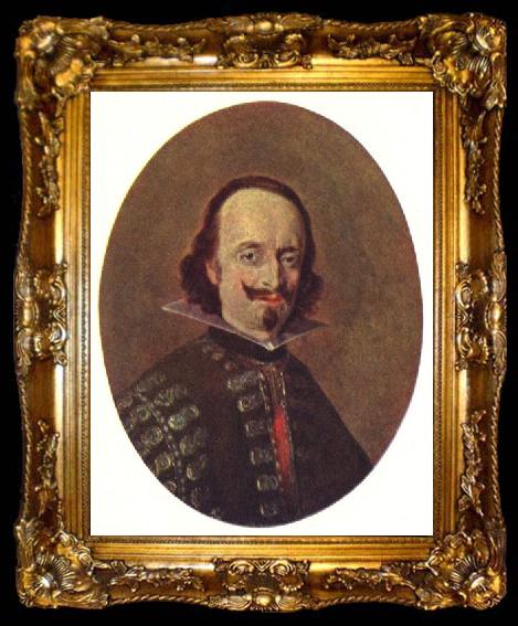framed  Gerard ter Borch the Younger Portret van Don Caspar de Bracamonte y Guzman, ta009-2
