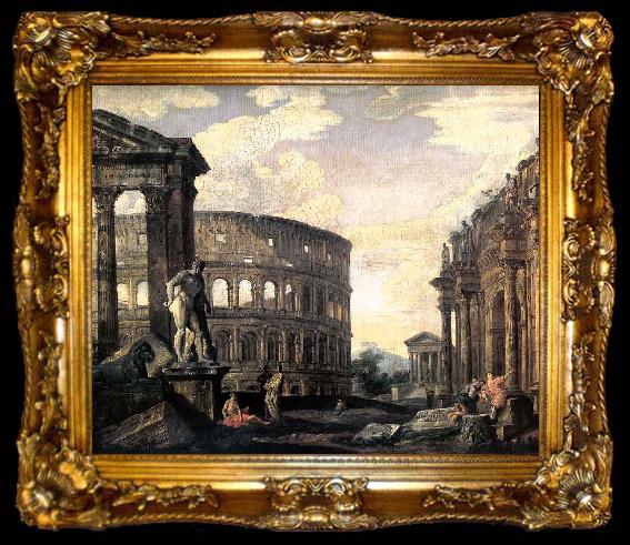 framed  Giovanni Paolo Panini Ancient Roman Ruins, ta009-2