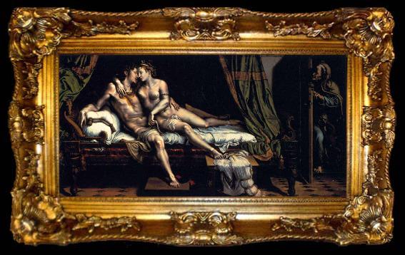 framed  Giulio Romano The Lovers, ta009-2