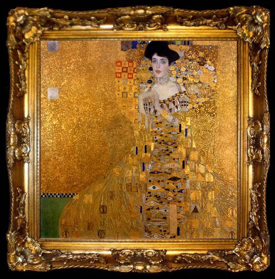 framed  Gustav Klimt Portrait of Adele Bloch Bauer I, ta009-2