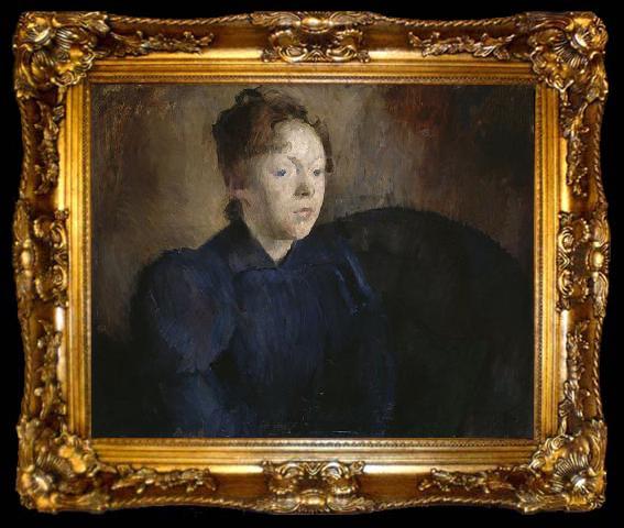 framed  Harriet Backer Portrait of Nenna Jahnson, ta009-2