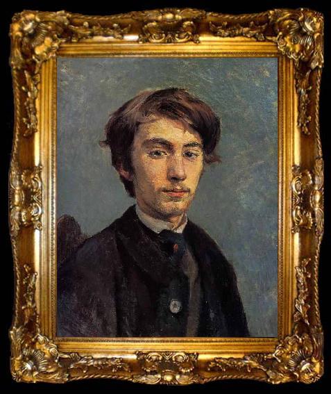 framed  Henri  Toulouse-Lautrec Portrait of Emile Bernard, ta009-2
