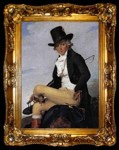 framed  Jacques-Louis  David Portrait of Pierre Seriziat, ta009-2