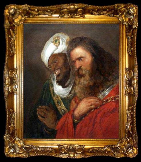 framed  Jan lievens Saladin and Guy de Lusignan, ta009-2