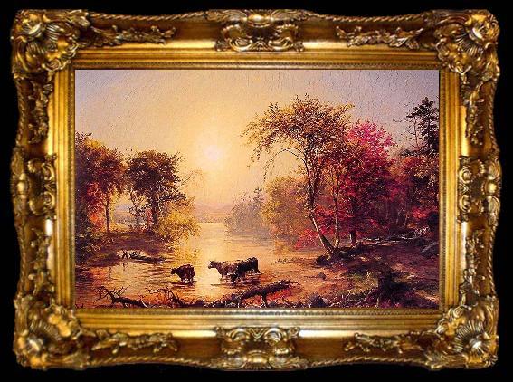 framed  Jasper Francis Cropsey Autumn in America, ta009-2