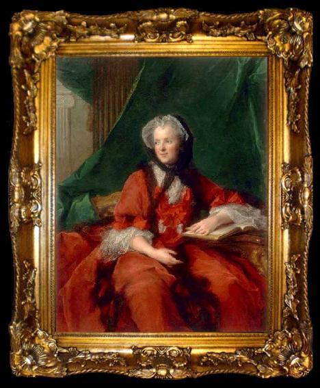 framed  Jjean-Marc nattier Marie Leszczynska, Queen of France, Reading the Bible, ta009-2