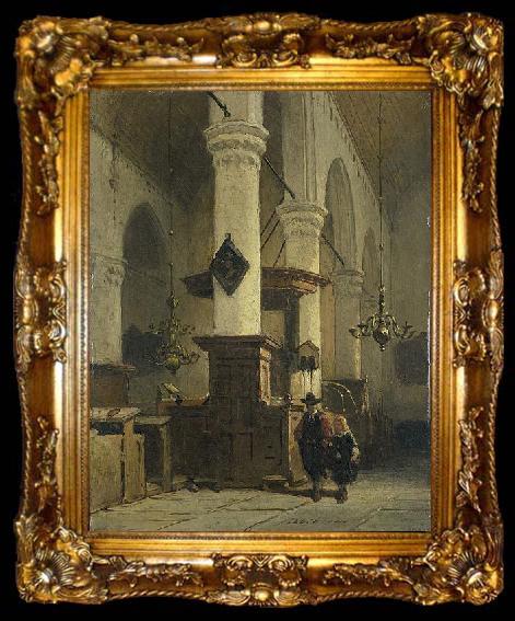 framed  Johannes Bosboom Church Interior, ta009-2